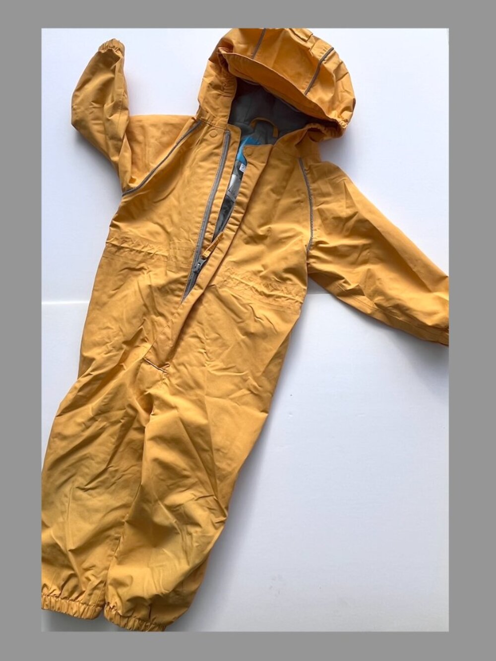 Jan & Jul Rain Suit Yellow Waterproof with zipper 2T